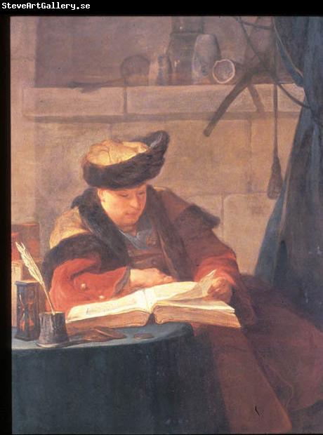 Jean Simeon Chardin Le philosophe lisant